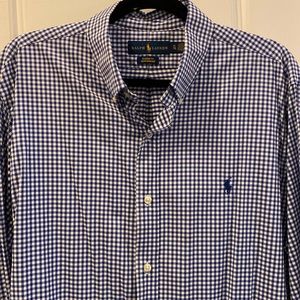 Men’s Ralph Lauren Long Sleeve Classic Fit Performance Button Down Dress Shirt